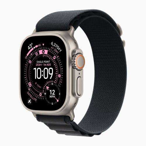 Смарт-часы Apple Watch Ultra 3 GPS + Cellular, 49 мм, черный титан, ремешок Alpine Loop Black