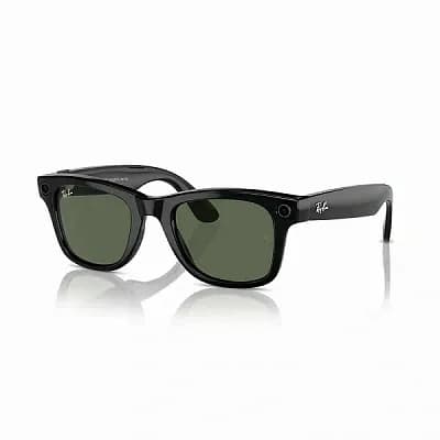 Ray-Ban Очки с камерой WAYFARER RW4012 Shiny Black / Transitions Graphite Green L